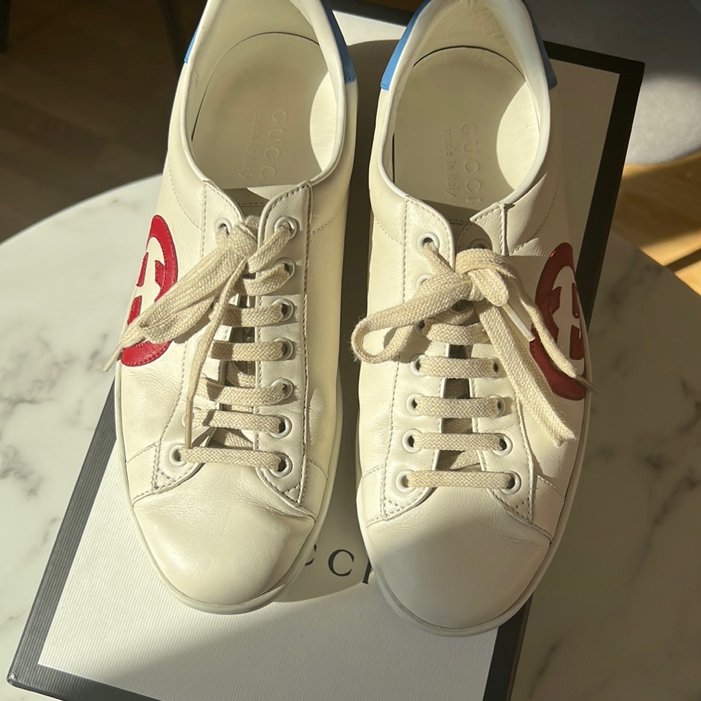 Mens Gucci Sneakers Size 6 Uk 7 Us Worn 8-10 Times